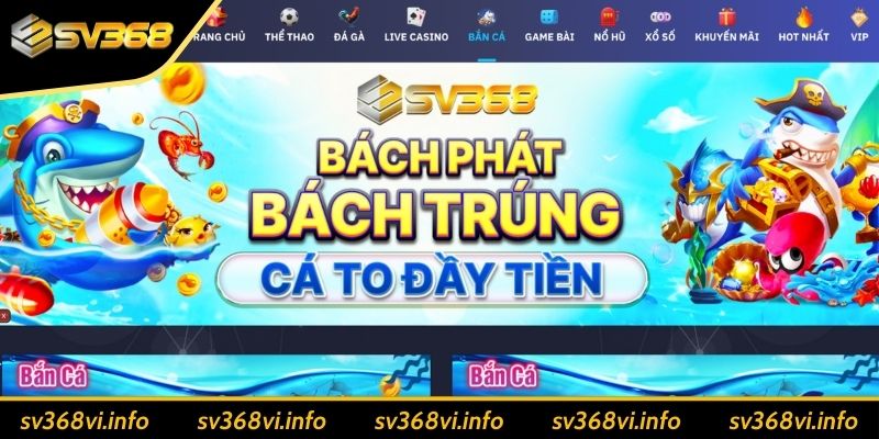 Sảnh Bắn Cá đổi thưởng