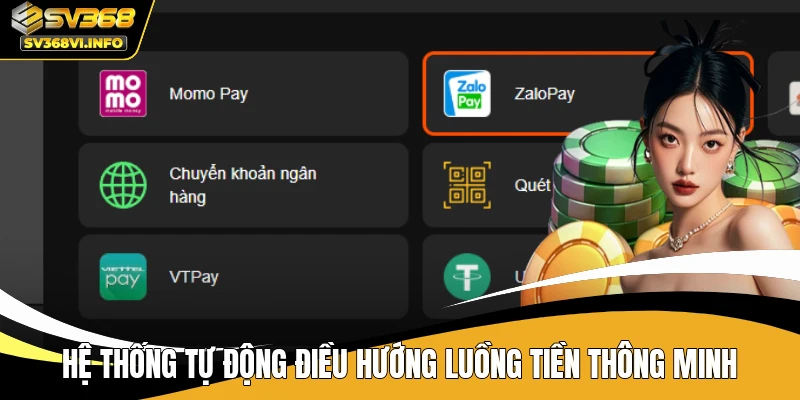 Hệ thống tự động điều hướng luồng tiền thông minh